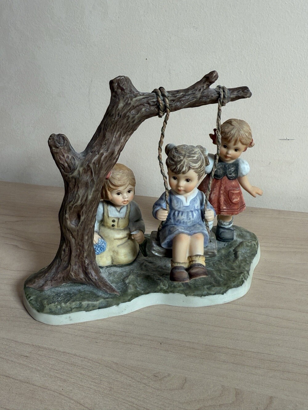 Hummel Goebel W Germany Three Girls Swing and Sway Sculpture. Free Shipping!